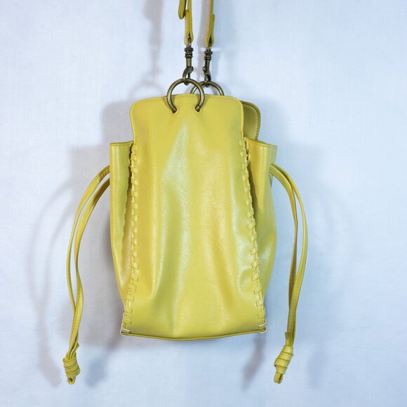 UNIVERSAL THREAD Drawstring Crossbody Bag Yellow - Picture 3 of 9